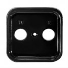 Masca priza RTV negru Clasic Prodax